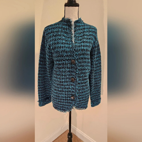 Coldwater Creek Houndstooth Cardigan / Jacket - Picture 2 of 7